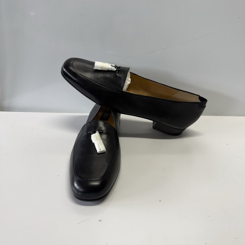 Selby Lirenza Tassel Loafers Activeflex Hand Made Black Soft Leather W 12 D/B
